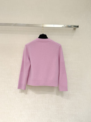 Chane* Premium Quality Tricolor Cashmere Cardigan with Metal Buttons