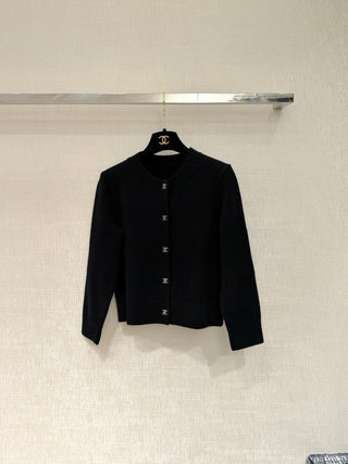 Chane* Premium Quality Tricolor Cashmere Cardigan with Metal Buttons