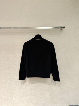 Chane* Premium Quality Tricolor Cashmere Cardigan with Metal Buttons