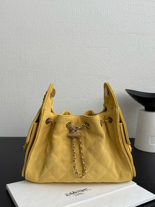 26C Suede Lucky Yellow Mini Bag