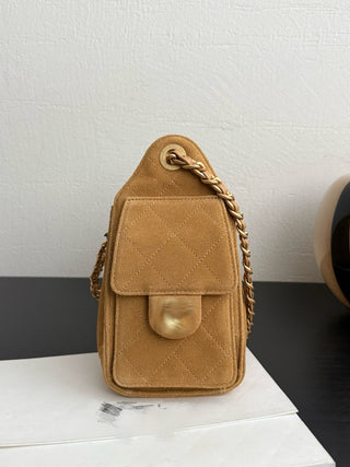 26C Suede Ginger Yellow Mini Bag