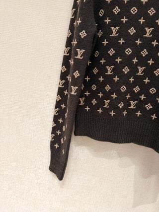 1V New Embroidered Jacquard Pullover Sweater