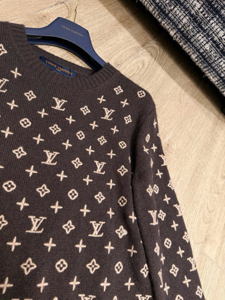 1V New Embroidered Jacquard Pullover Sweater