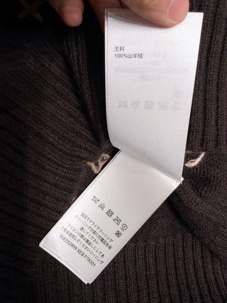 1V New Embroidered Jacquard Pullover Sweater