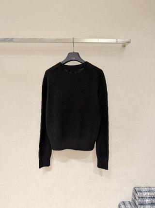 1V New Embroidered Jacquard Pullover Sweater