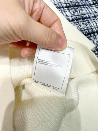 Chane  25K Bow-Tie Mid-Sleeve Knit Sweater