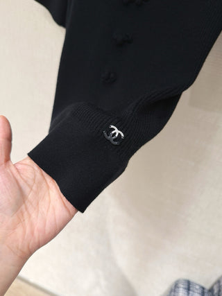 Chane  25K Bow-Tie Mid-Sleeve Knit Sweater