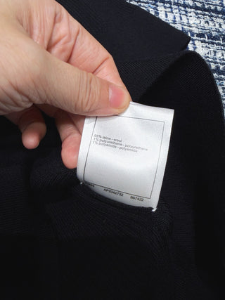 Chane  25K Bow-Tie Mid-Sleeve Knit Sweater