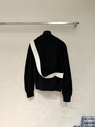 Chane 25K Crew Neck Exquisite Bow Knit Top