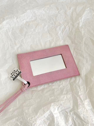 Le City First underarm motorcycle bag in suede with gradient pink