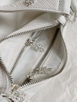 chicken nugget bag with distressed white finish 🤍