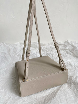 backpack, stone gray (with gold hardware)