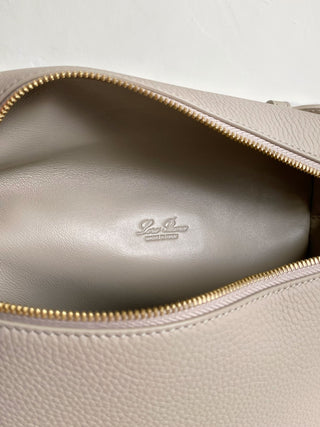 backpack, stone gray (with gold hardware)