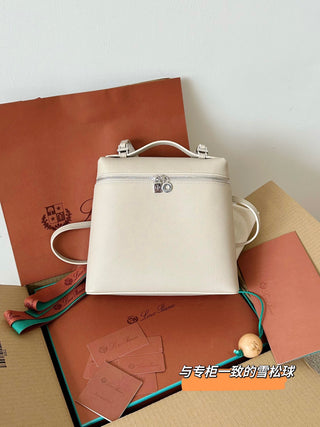 Backpack, Stone Grey (with silver buckles)