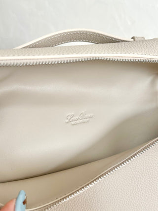 Backpack, Stone Grey (with silver buckles)