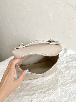 Backpack, Stone Grey (with silver buckles)