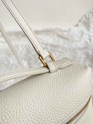 Backpack, White (with gold hardware)