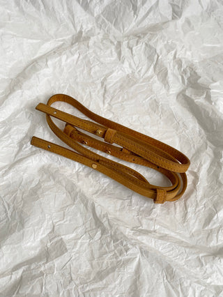 Vanity woven mini box bag, suede in amber color 🍂