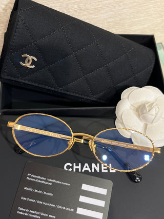 quilted metal eyeglasses