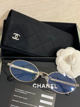 quilted metal eyeglasses