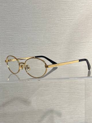 quilted metal eyeglasses