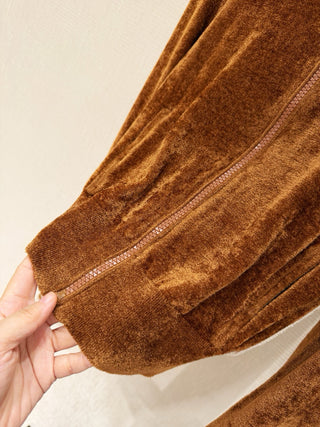 Miu Mi* Autumn/Winter New Caramel Color Knit Cardigan