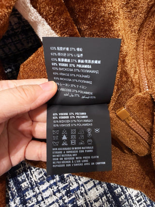 Miu Mi* Autumn/Winter New Caramel Color Knit Cardigan