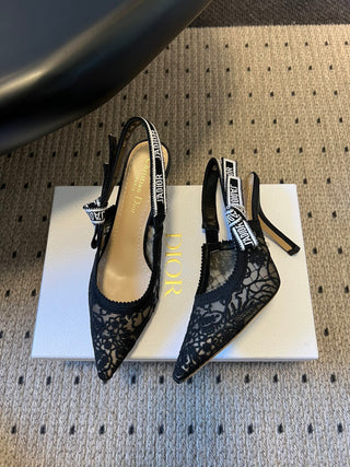 26ss Classic Pointed-Toe Bow High Heels