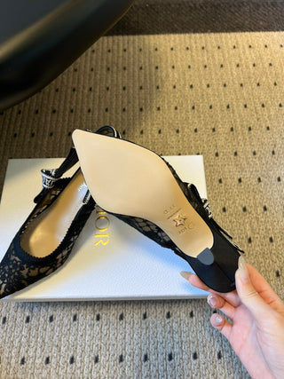 26ss Classic Pointed-Toe Bow High Heels