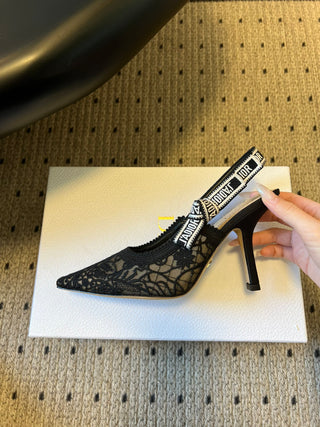 26ss Classic Pointed-Toe Bow High Heels