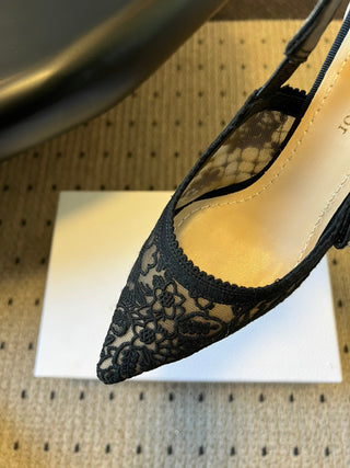 26ss Classic Pointed-Toe Bow High Heels