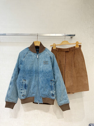 new light blue washed denim jacket