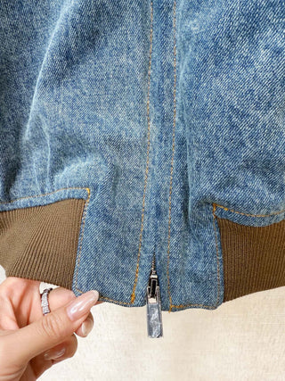 new light blue washed denim jacket