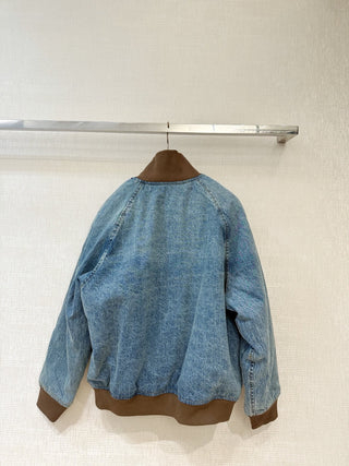 new light blue washed denim jacket