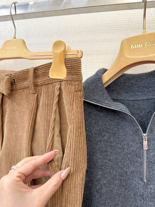 26Ss Spring/Summer New Arrival: Frayed Edge Corduroy Shorts