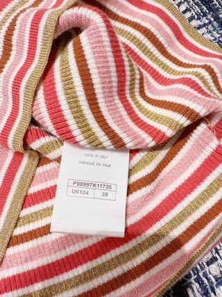 Fall/Winter Classic Collection / Fine Striped Knit Short Sleeve