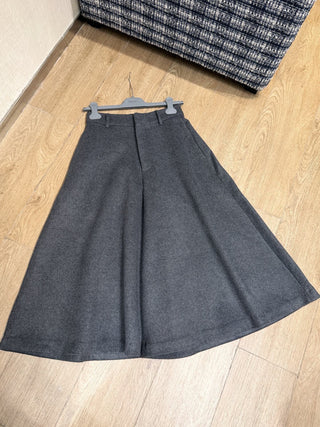 New Wool Wide-Leg Pants