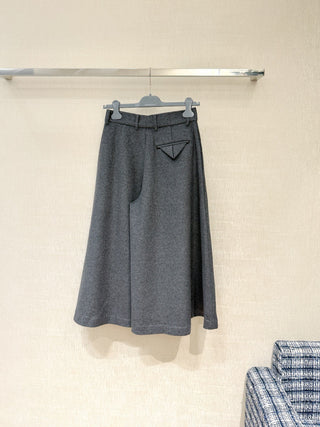New Wool Wide-Leg Pants
