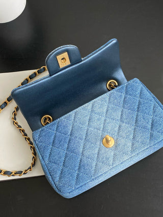 Chane Denim gradient bag