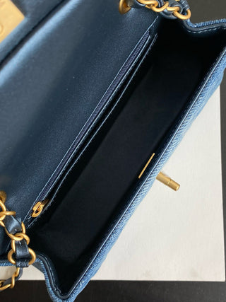 Chane Denim gradient bag