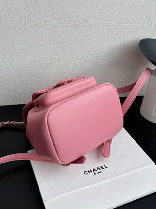 Chane Duma pink leather backpack