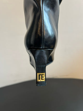 Balmai* Pleated Pointed Toe Slouch Boots Tall Boots