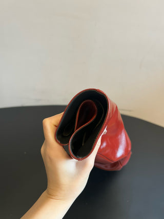 Balmai* Pleated Pointed Toe Slouch Boots Tall Boots