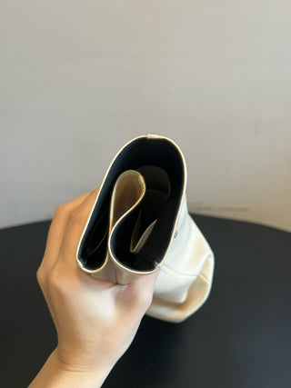 Balmai* Pleated Pointed Toe Slouch Boots Tall Boots