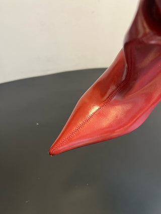 Balmai* Pleated Pointed Toe Slouch Boots Ankle Boots