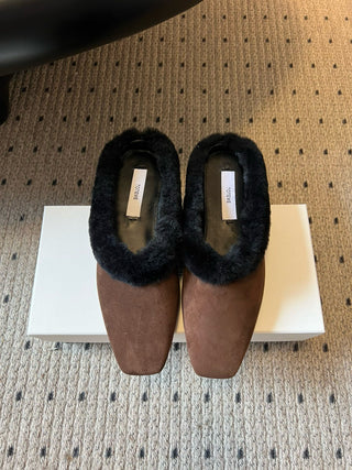 TOTEM* Autumn/Winter Retro Plush Mules