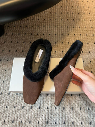TOTEM* Autumn/Winter Retro Plush Mules