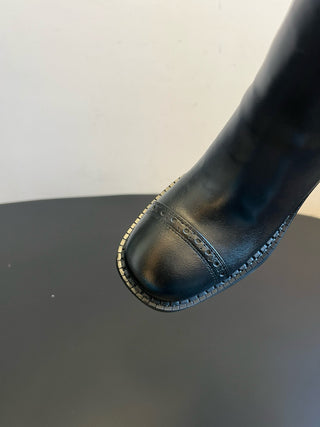 Miu Mi* Sweet and Cool Style Black High Boots (Thigh-High Boots)