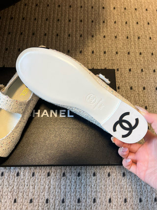 Round Toe Patchwork Style Flat Mary Jane Shoes