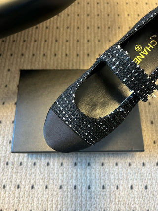 Round Toe Patchwork Style Flat Mary Jane Shoes